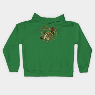 Botanical English Bulldog Kids Hoodie